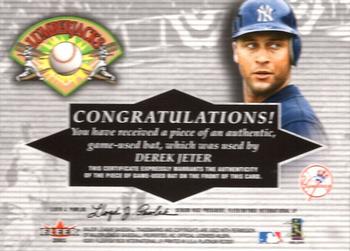 2001 Fleer Platinum - Lumberjacks #NNO Derek Jeter  Back