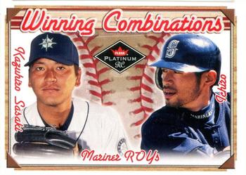 2001 Fleer Platinum - Winning Combinations #15 WC Kazuhiro Sasaki / Ichiro Front