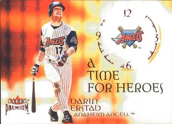 2001 Fleer Premium - A Time for Heroes #1 TH Darin Erstad  Front
