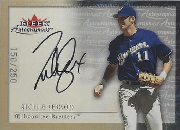 2001 Fleer Premium - Autographics Silver #NNO Richie Sexson Front