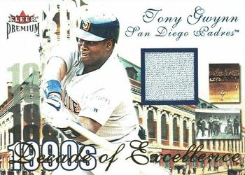 2001 Fleer Premium - Decades of Excellence Memorabilia #NNO Tony Gwynn Front