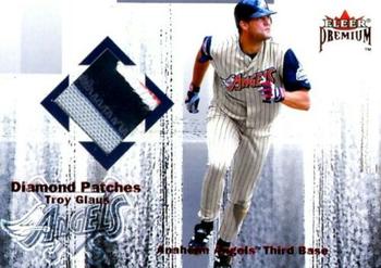 2001 Fleer Premium - Diamond Patches #NNO Troy Glaus  Front