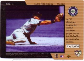 1998 Upper Deck - Blue Chip Prospects #BC10 Alex Rodriguez Back