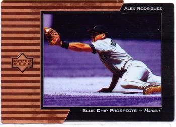 1998 Upper Deck - Blue Chip Prospects #BC10 Alex Rodriguez Front