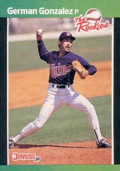 1989 Donruss The Rookies #24 German Gonzalez Front