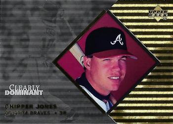 1998 Upper Deck - Clearly Dominant #CD10 Chipper Jones Front