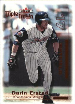 2001 Fleer Triple Crown - Red #20 Darin Erstad Front