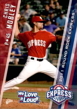 2011 MultiAd Round Rock Express #25 Chris Mobley Front