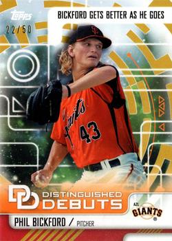 2016 Topps Pro Debut - Distinguished Debuts Gold #DD-17 Phil Bickford Front
