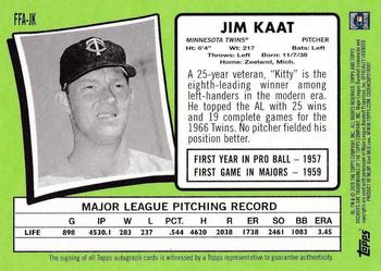 2016 Topps Archives - Fan Favorite Autographs #FFA-JK Jim Kaat Back