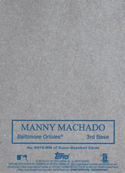 2016 Topps Archives - 1969 Topps Super #69TS-MM Manny Machado Back
