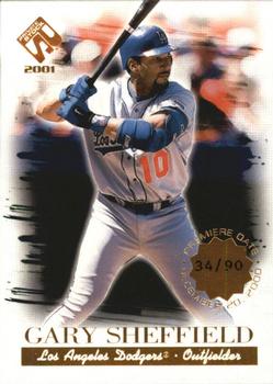 2001 Pacific Private Stock - Premiere Date #64 Gary Sheffield  Front
