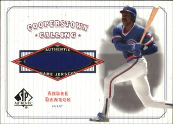 2001 SP Authentic - Cooperstown Calling Game Jersey #CC-AD Andre Dawson  Front