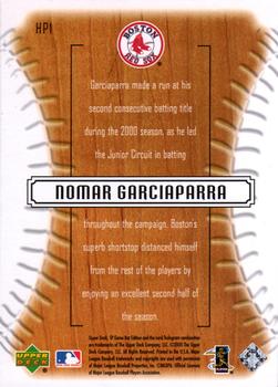 2001 SP Game Bat - Big League Hit Parade #HP1 Nomar Garciaparra  Back