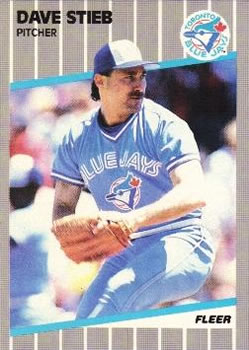 1989 Fleer #244 Dave Stieb Front