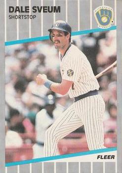 1989 Fleer #198 Dale Sveum Front