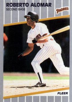 1989 Fleer #299 Roberto Alomar Front