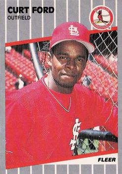 1989 Fleer #450 Curt Ford Front