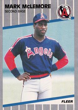 1989 Fleer #484 Mark McLemore Front