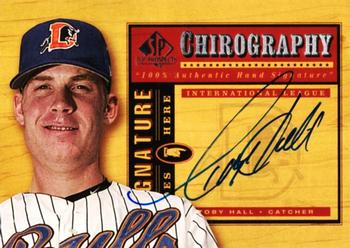 2001 SP Top Prospects - Chirography #TH Toby Hall  Front