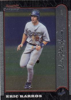 1999 Bowman Chrome #55 Eric Karros Front