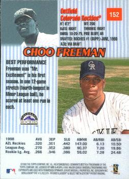 1999 Bowman's Best #152 Choo Freeman Back