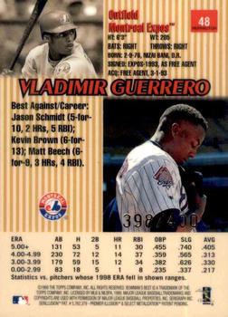 1999 Bowman's Best - Refractors #48 Vladimir Guerrero  Back