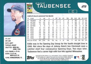 2001 Topps - Home Team Advantage #29 Eddie Taubensee Back