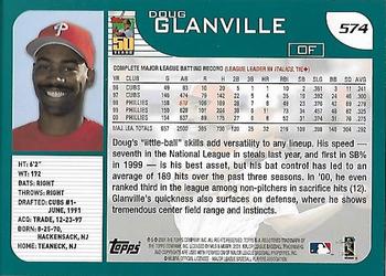 2001 Topps - Home Team Advantage #574 Doug Glanville Back