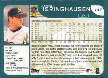 2001 Topps - Limited #147 Jason Isringhausen  Back