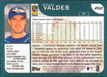 2001 Topps - Limited #268 Ismael Valdes  Back