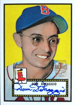 2001 Topps Archives - Autographs #TAA5 Dom DiMaggio Front