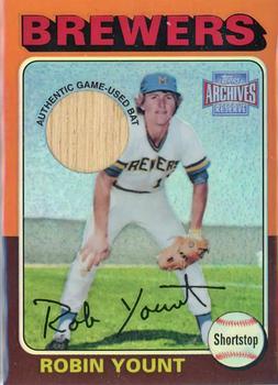 2001 Topps Archives Reserve - Rookie Reprint Relics #ARR48 Robin Yount Front