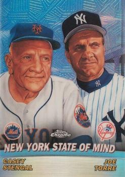 2001 Topps Chrome - Combos Refractors #TC10 New York State of Mind (Casey Stengel / Joe Torre)  Front