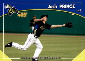 2016 Grandstand Sugar Land Skeeters #NNO Josh Prince Front