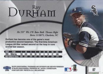 1999 Fleer Brilliants #87 Ray Durham Back