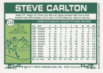 2001 Topps Chrome - Through the Years Reprints #27 Steve Carlton Back