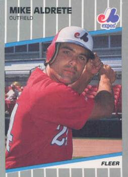 1989 Fleer Update #U-95 Mike Aldrete Front