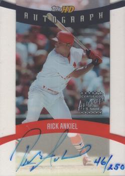 2001 Topps HD - Clear Autographs #HDA2 Rick Ankiel  Front