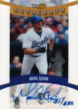 2001 Topps HD - Clear Autographs #HDA3 Mark Quinn  Front