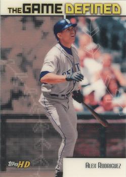 2001 Topps HD - Game Defined #GD9 Alex Rodriguez  Front