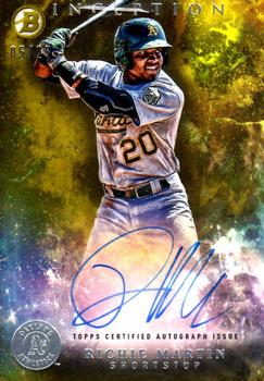 2016 Bowman Inception - Prospect Autographs Gold #PA-RM Richie Martin Front