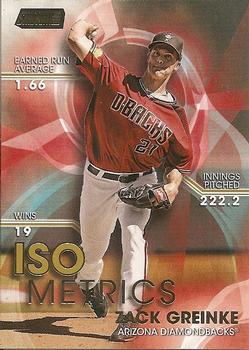 2016 Stadium Club - ISOmetrics Gold #I-12 Zack Greinke Front