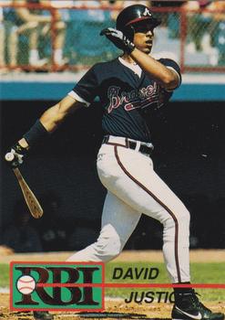 1992 RBI Magazine #8 David Justice Front