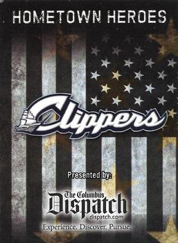 2016 Choice Columbus Clippers Military Appreciation #NNO Cover Card Front