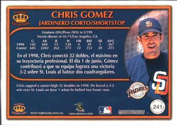 1999 Pacific Crown Collection #241 Chris Gomez Back