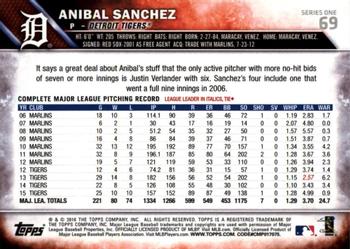 2016 Topps - All-Star Game #69 Anibal Sanchez Back