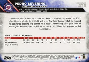 2016 Topps - All-Star Game #420 Pedro Severino Back