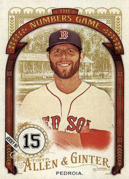 2016 Topps Allen & Ginter - The Numbers Game #NG-44 Dustin Pedroia Front