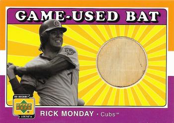2001 Upper Deck Decade 1970's - Game-Used Bats #B-RM Rick Monday Front